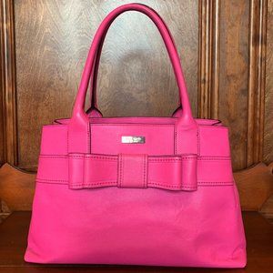 Kate Spade Pink Leather Bow Bag
